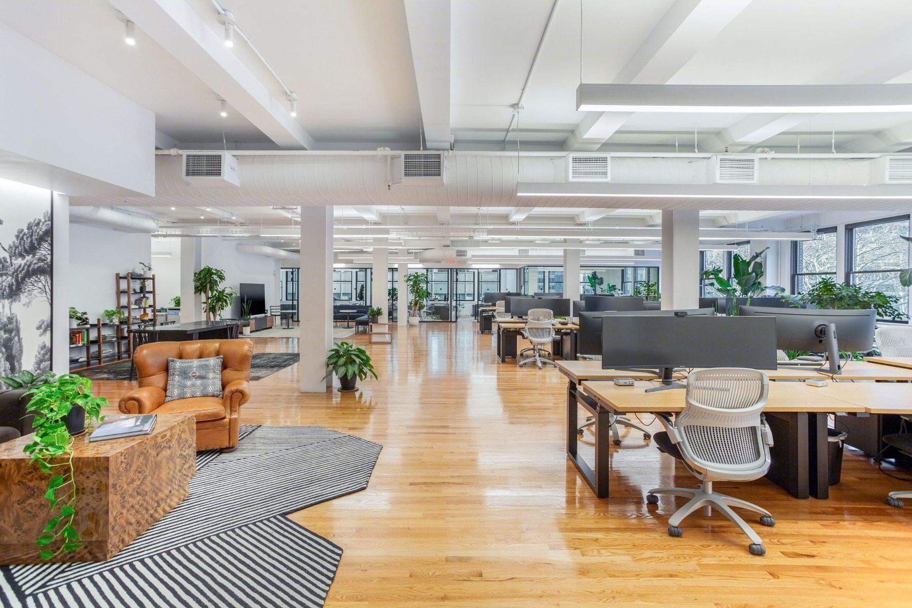 Open workspace in a Nomad client’s office near Bryant Park