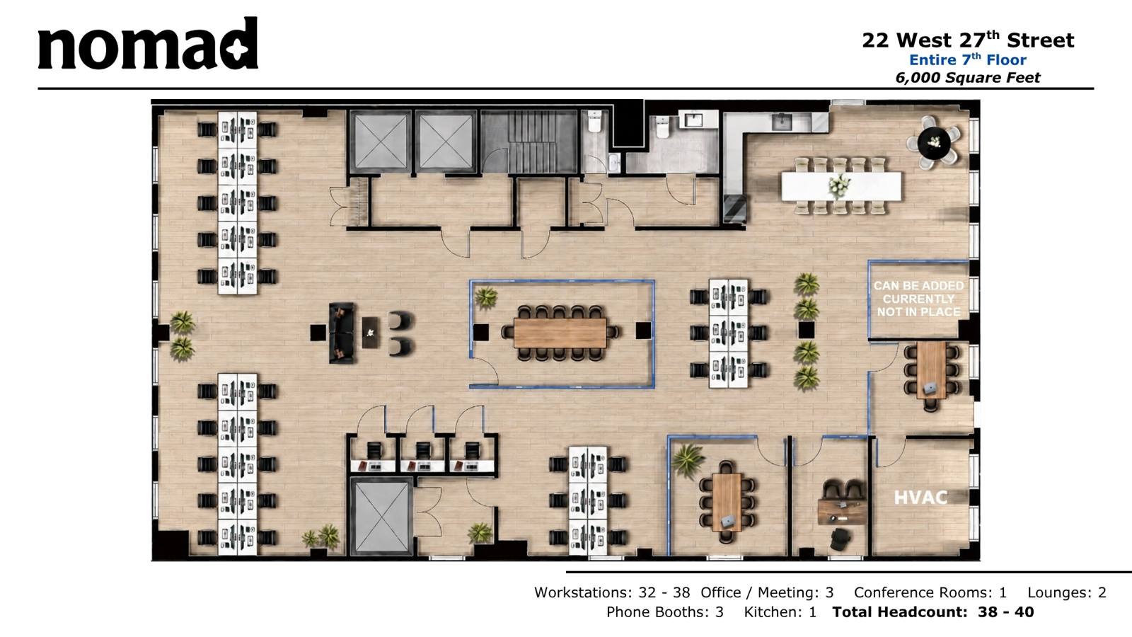 Floorplan of 22 West 27th Street, Entire 7th floor, Suite 700