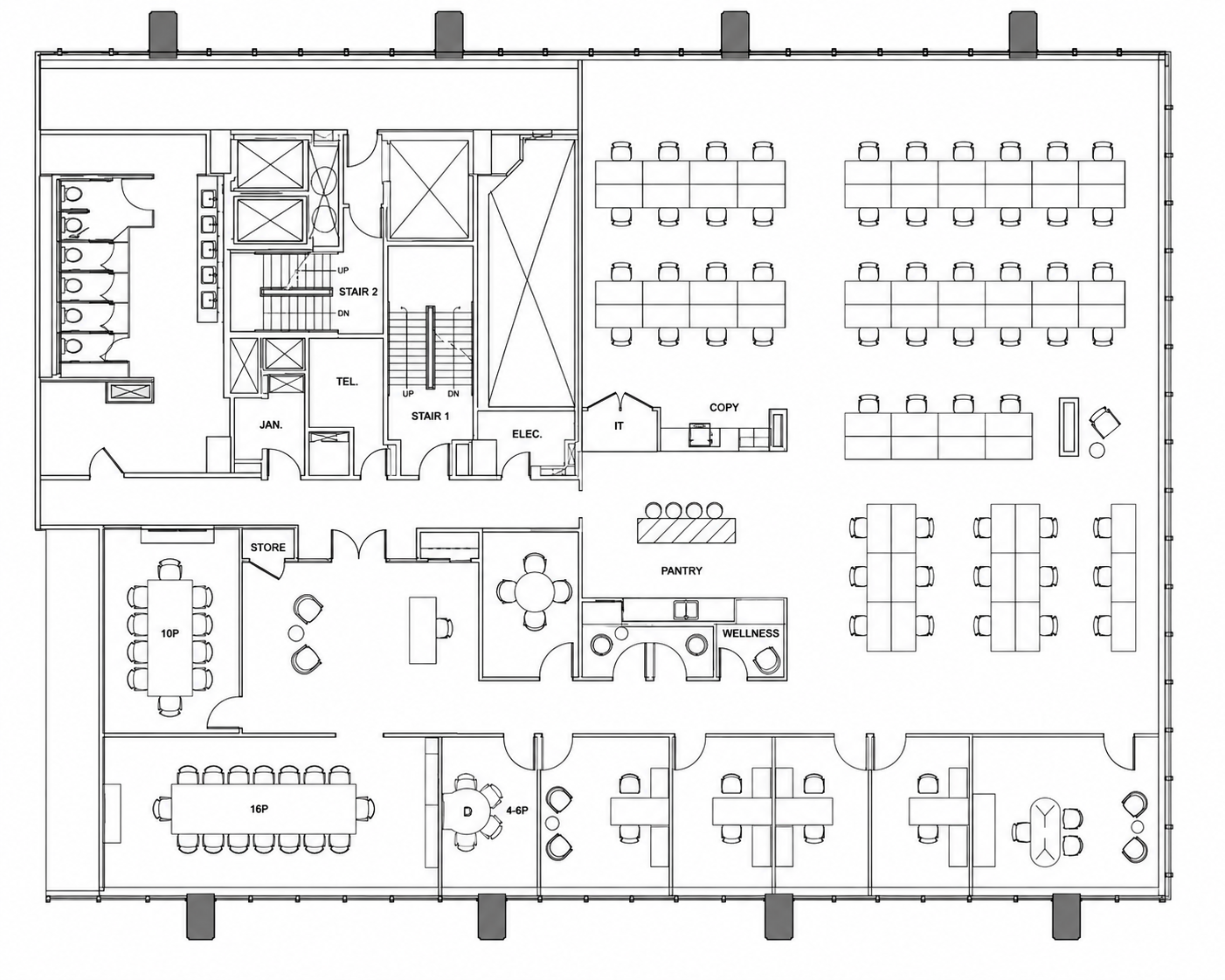 Floorplan of 28 Liberty Street, Partial 39th floor
