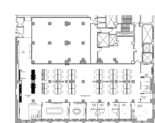 Floorplan of 32 Avenue of the Americas, Partial 17th floor
