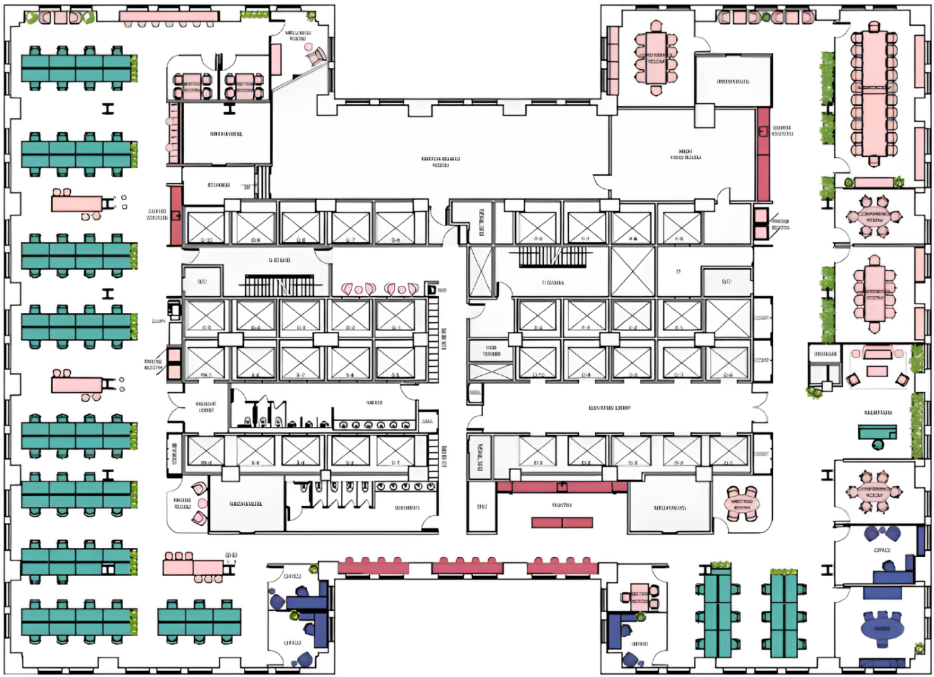 Floorplan of 350 Fifth Avenue, Entire 41st floor, Suite 4100