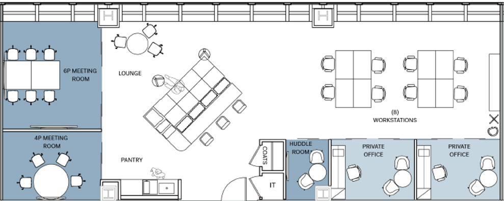Floorplan of 1 Pennsylvania Plaza, Partial 39th floor