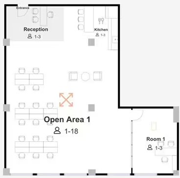 Floorplan of 37 West 20th Street, Partial 3rd floor, Suite 304