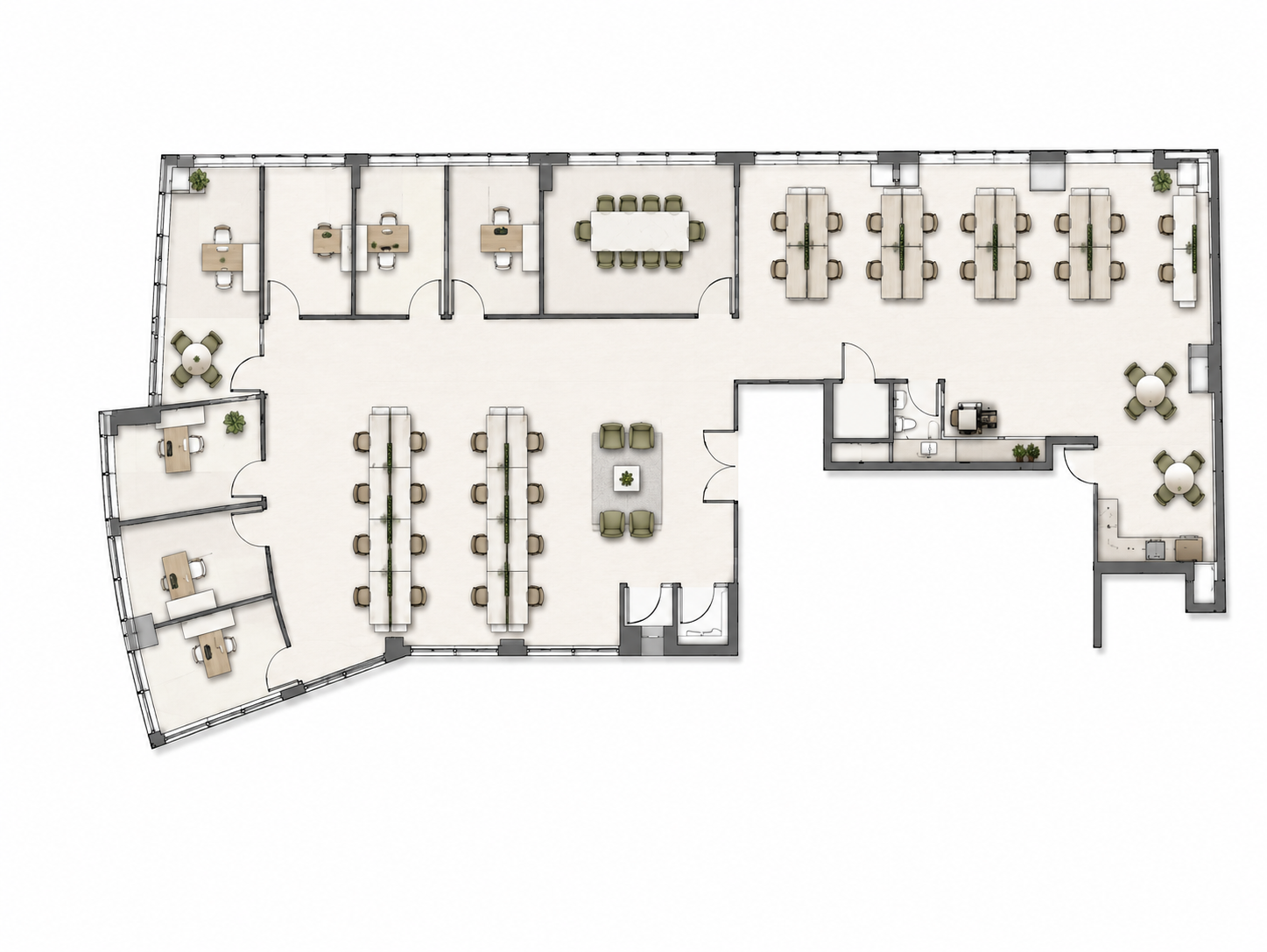 Floorplan of 17 State Street, Partial 26th floor