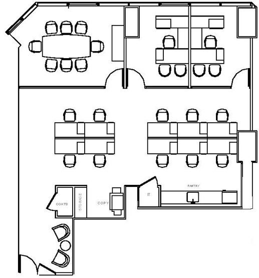 Floorplan of 156 West 56th Street, Partial 17th floor, Suite 1701
