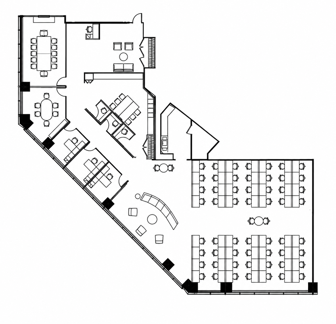 Floorplan of 285 Fulton Street, Partial 71st floor, Suite J
