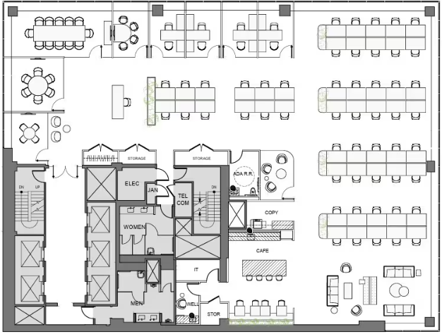 Floorplan of 650 Fifth Avenue, Entire 34th floor
