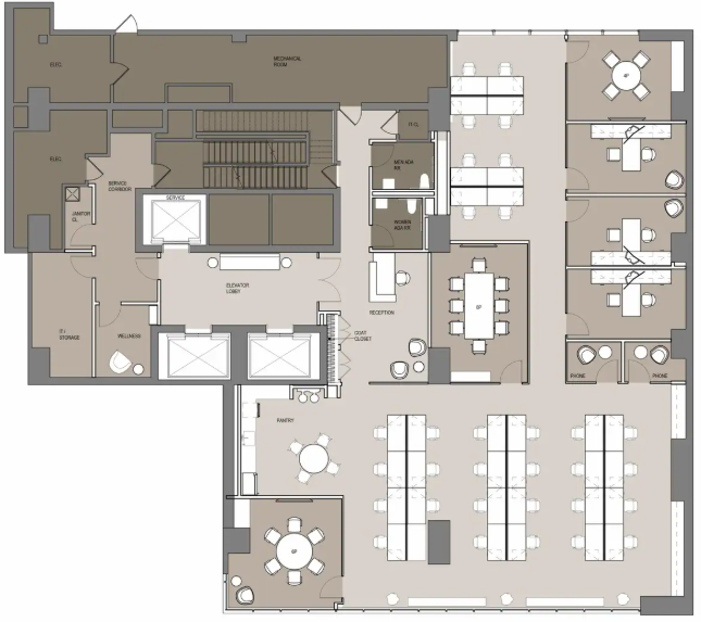 Floorplan of 133 West 52nd Street, Partial 2nd floor