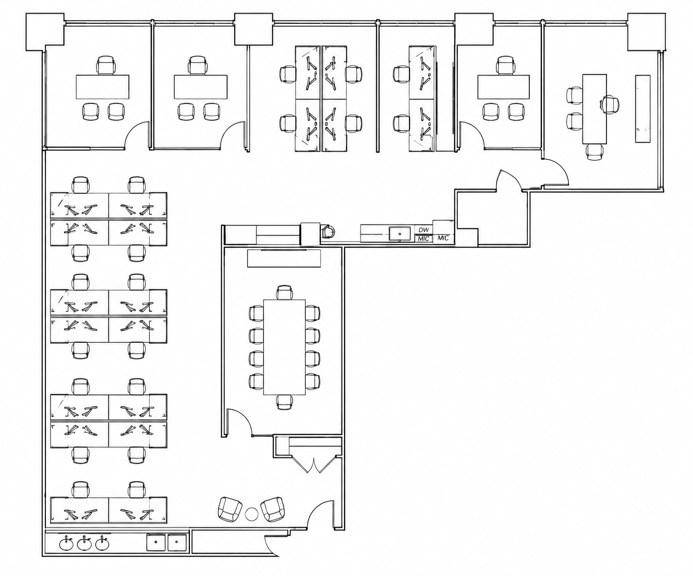 Floorplan of 100 Wall Street, Partial 17th floor, Suite 1700