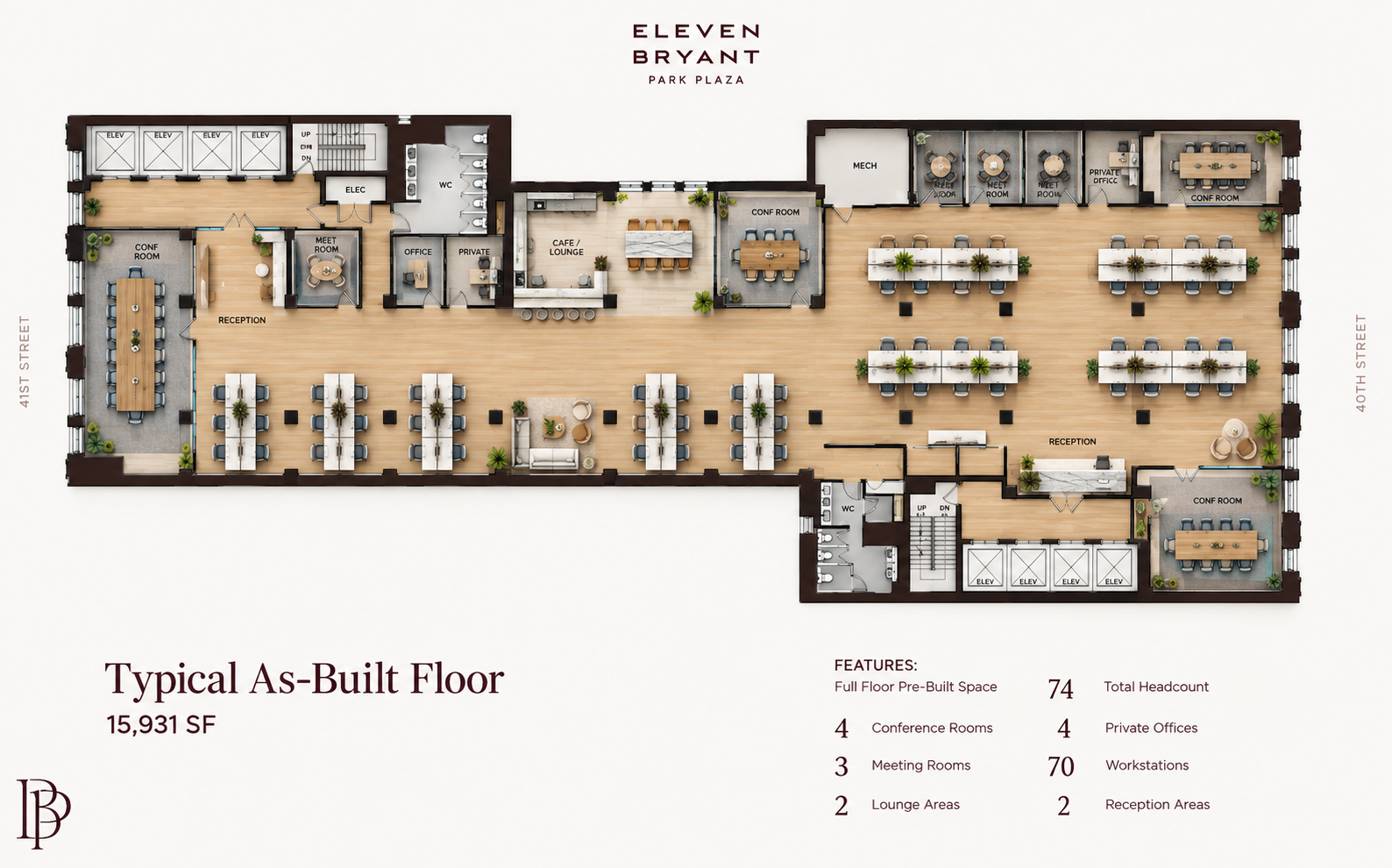 Floorplan of 114 West 41st Street, Entire 14th floor