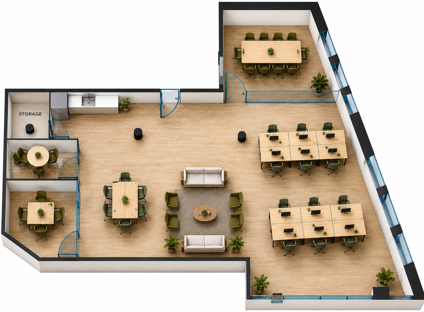 Floorplan of 900 Broadway, Partial 9th floor, Suite 900